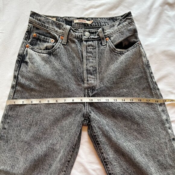 Levi's Ribcage Straight Ankle Jeans - 26 - Moon Landing Grey - Picture 9 of 9